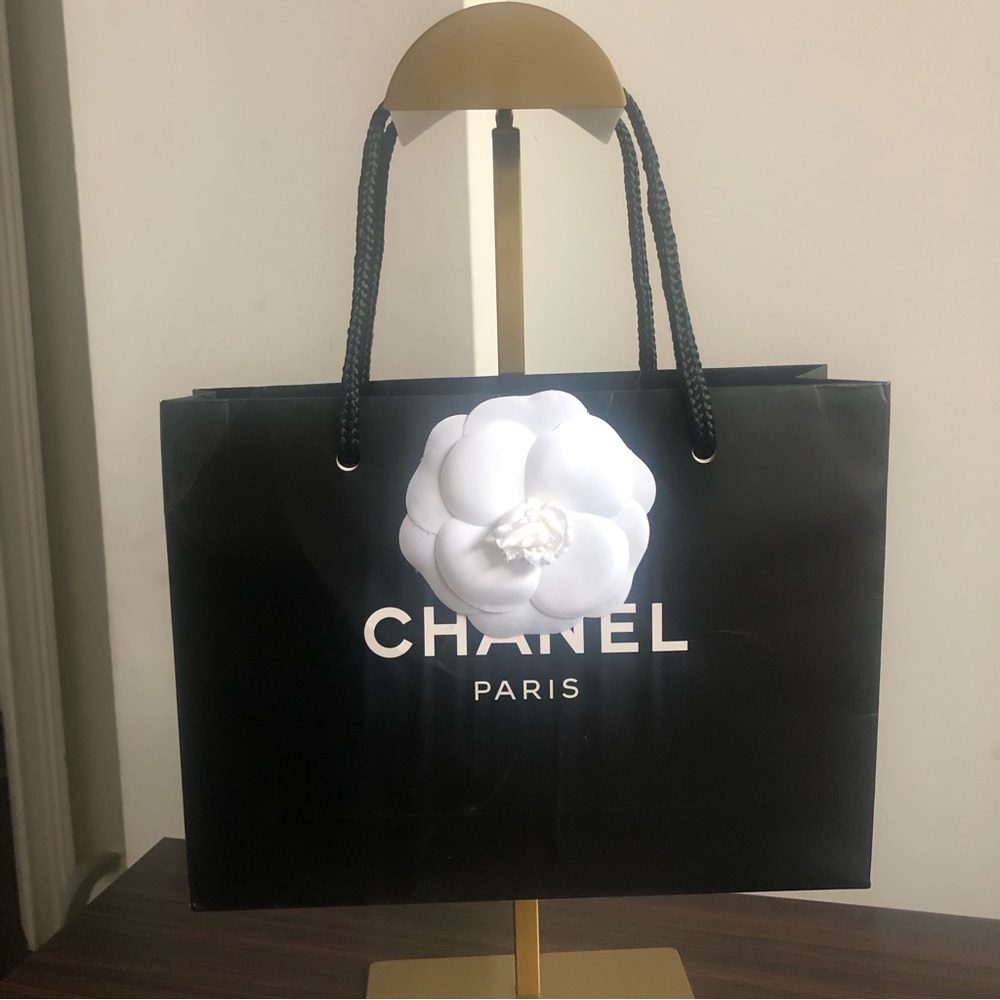 Small Chanel Gift Bag with Camellia Rose